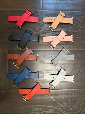 Leather Apple Watch Bands for 44/42 mm - 9 colors to choose from - $10 each